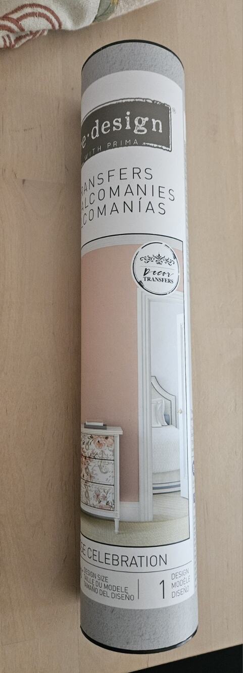 Re-Design w/Prima Decor Transfers "Rose Celebration Floral" Flower Theme